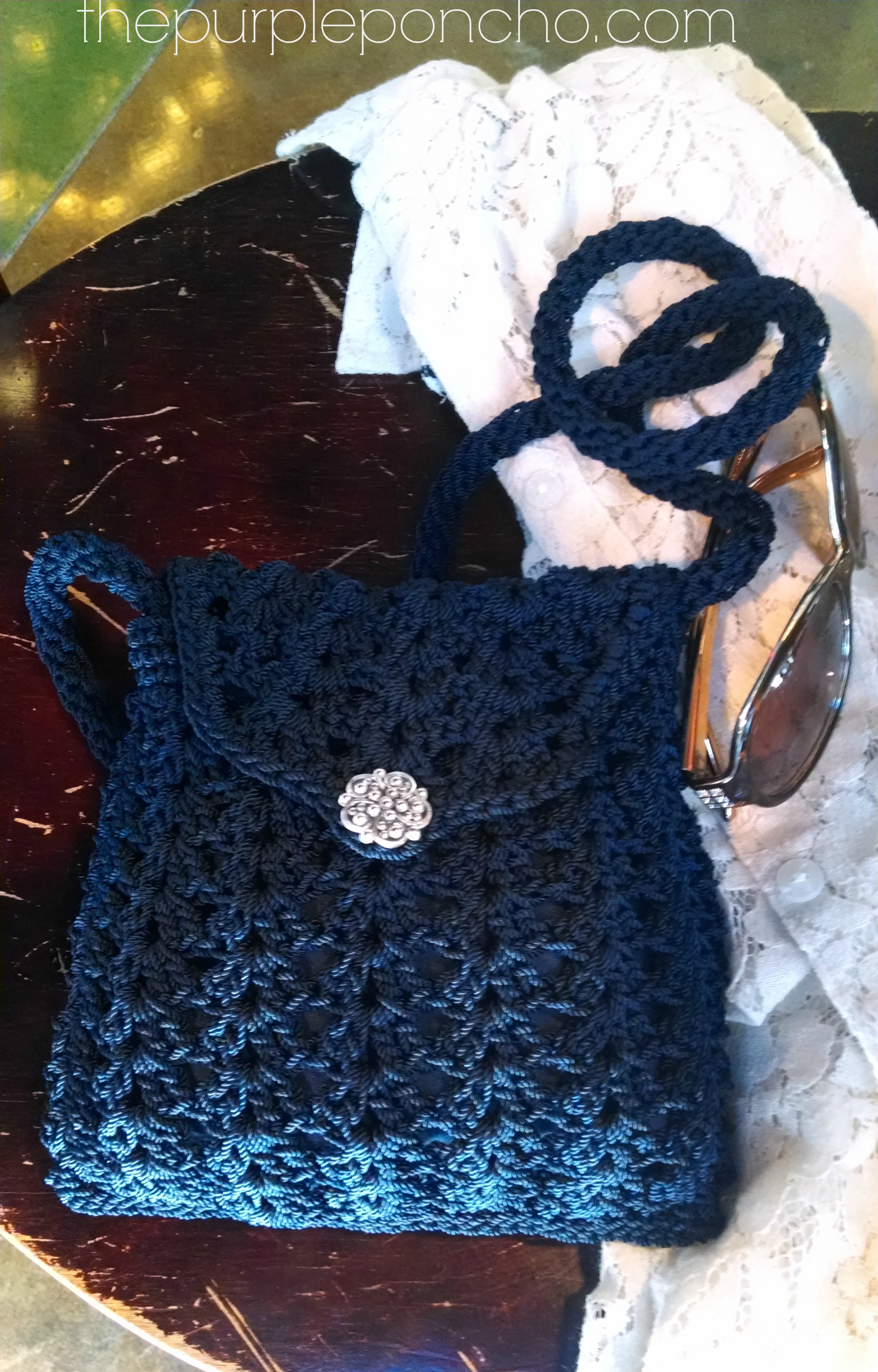 Crochet Crossbody Bags & Purses | The Purple Poncho