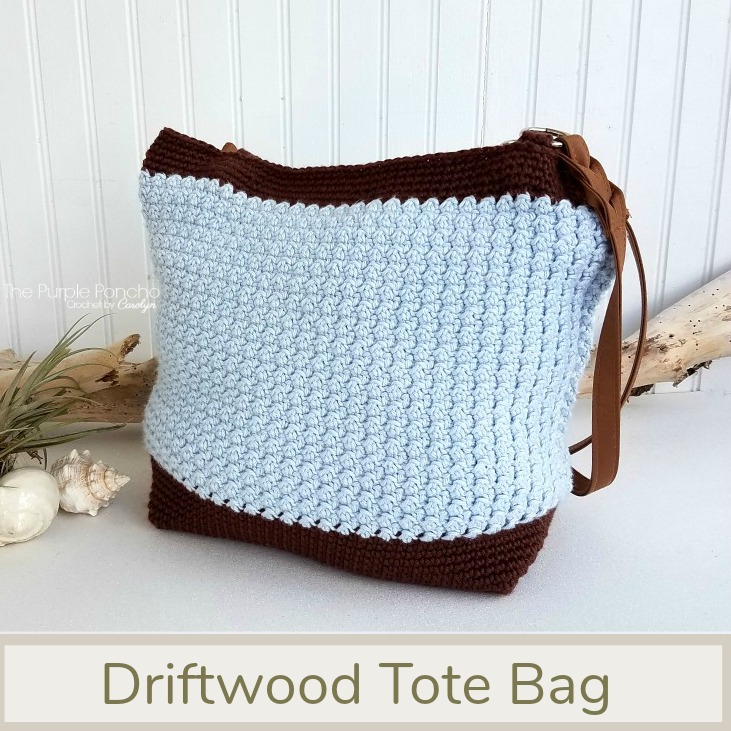 Driftwood Tote Bag Free Crochet Pattern - The Purple Poncho