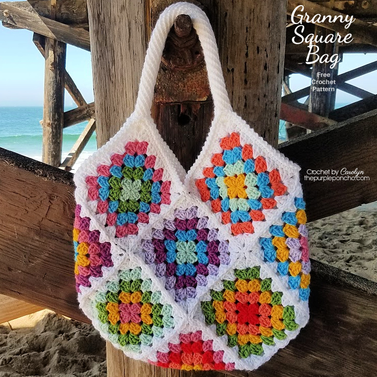 Zmenšit Běh rozšířit crochet granny square tote bag free pattern ...